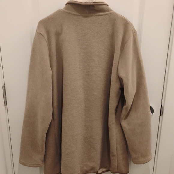 Original Nicole Miller Cozy Beige and Cream Sherpa Jacket Women's XL - Picture 7 of 7